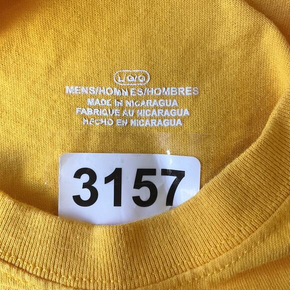 Gildan Men Shirt Size L Yellow Hawaii Aloha State Short Sleeve Pullover - Picture 2 of 7